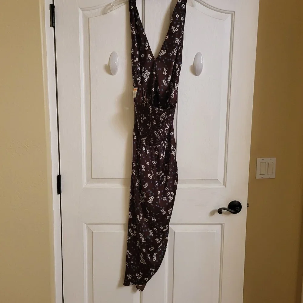 Heartloom Miyako Dress in Ganache Dark Brown floral Size Large NWT - Picture 6 of 11